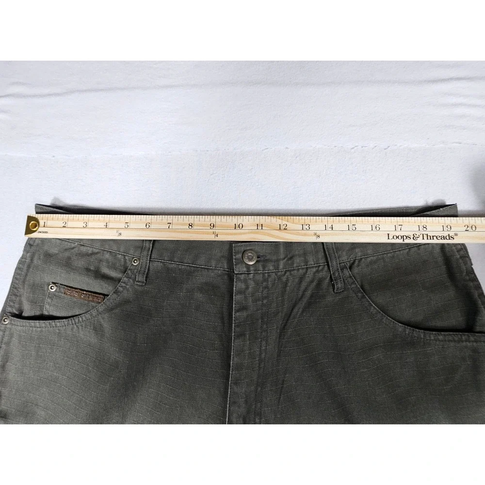 Big Smith Mens Olive Green Ripstop Carpenter Work Shorts Size 40 H57125WGOD
